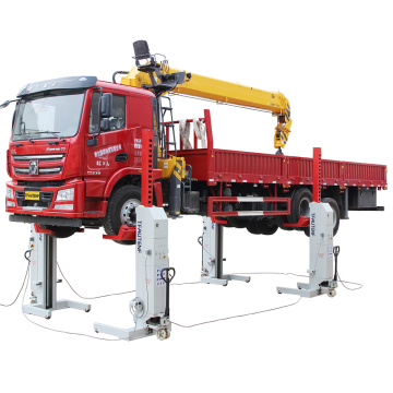 TFAUTENF 4 columns hydraulic cabled truck lift for trucks,buses etc
